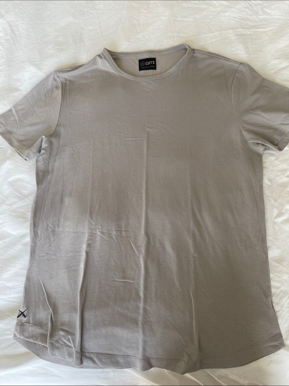 Men's Crew Neck T-Shirt in Light Grey